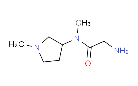 CAS No. 1353986-63-6, 2-Amino-N-methyl-N-(1-methylpyrrolidin-3-yl)acetamide
