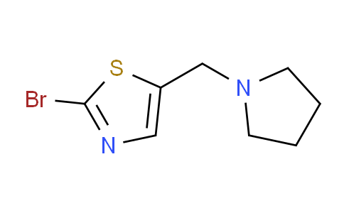 CAS No. 1242446-37-2, 2-Bromo-5-(pyrrolidin-1-ylmethyl)thiazole
