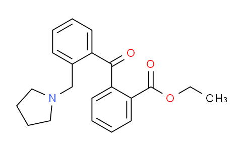 CAS No. 898774-29-3, 2-Carboethoxy-2'-pyrrolidinomethyl benzophenone