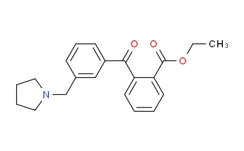 CAS No. 898794-18-8, 2-Carboethoxy-3'-pyrrolidinomethyl benzophenone