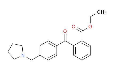 CAS No. 898776-11-9, 2-Carboethoxy-4'-pyrrolidinomethyl benzophenone