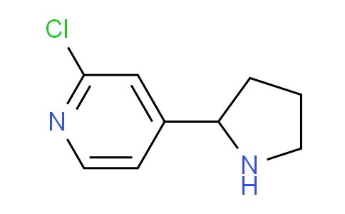 CAS No. 1256787-30-0, 2-Chloro-4-(pyrrolidin-2-yl)pyridine