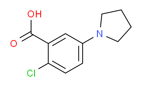 CAS No. 530092-36-5, 2-Chloro-5-(pyrrolidin-1-yl)benzoic acid