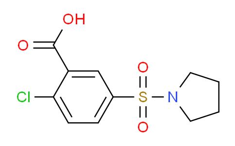 CAS No. 151104-21-1, 2-Chloro-5-(pyrrolidin-1-ylsulfonyl)benzoic acid