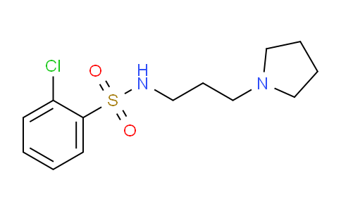 CAS No. 321721-53-3, 2-Chloro-N-(3-(pyrrolidin-1-yl)propyl)benzenesulfonamide