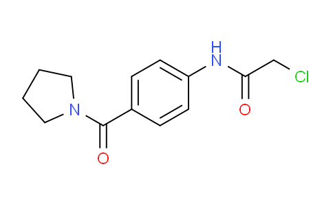 CAS No. 908518-29-6, 2-Chloro-N-(4-(pyrrolidine-1-carbonyl)phenyl)acetamide