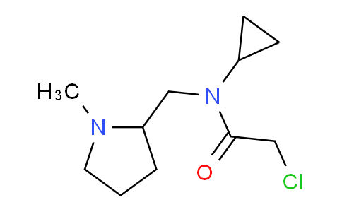 CAS No. 1353961-91-7, 2-Chloro-N-cyclopropyl-N-((1-methylpyrrolidin-2-yl)methyl)acetamide