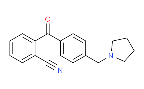 CAS No. 898776-03-9, 2-Cyano-4'-pyrrolidinomethyl benzophenone