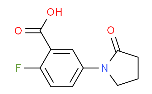CAS No. 1184109-81-6, 2-Fluoro-5-(2-oxopyrrolidin-1-yl)benzoic acid