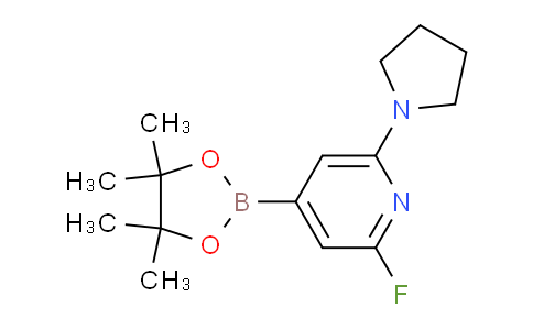 CAS No. 1309980-28-6, 2-Fluoro-6-(pyrrolidin-1-yl)-4-(4,4,5,5-tetramethyl-1,3,2-dioxaborolan-2-yl)pyridine