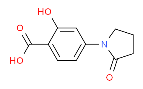 CAS No. 99843-60-4, 2-Hydroxy-4-(2-oxopyrrolidin-1-yl)benzoic acid