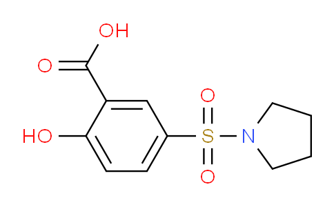 CAS No. 326024-05-9, 2-Hydroxy-5-(pyrrolidin-1-ylsulfonyl)benzoic acid