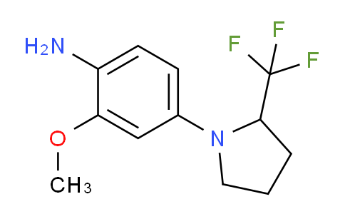CAS No. 1416351-71-7, 2-Methoxy-4-(2-trifluoromethyl-pyrrolidin-1-yl)-aniline