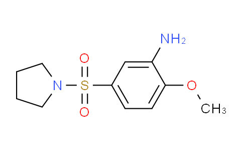 CAS No. 947016-99-1, 2-Methoxy-5-(pyrrolidin-1-ylsulfonyl)aniline