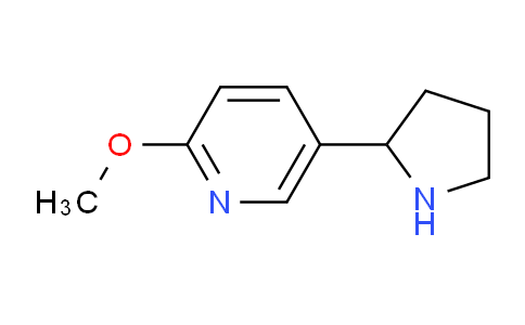 CAS No. 185510-44-5, 2-Methoxy-5-(pyrrolidin-2-yl)pyridine