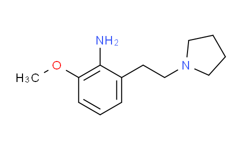 CAS No. 387358-44-3, 2-Methoxy-6-(2-(pyrrolidin-1-yl)ethyl)aniline