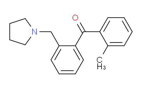 CAS No. 898774-02-2, 2-Methyl-2'-pyrrolidinomethyl benzophenone