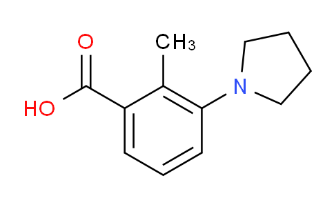 CAS No. 886501-16-2, 2-Methyl-3-(pyrrolidin-1-yl)benzoic acid
