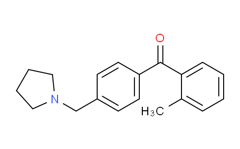 CAS No. 898775-91-2, 2-Methyl-4'-pyrrolidinomethyl benzophenone