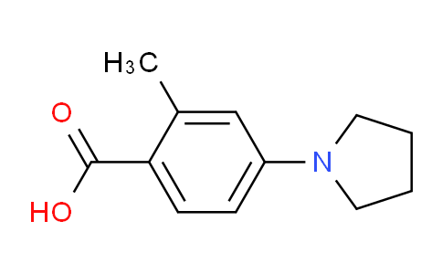 CAS No. 530092-32-1, 2-Methyl-4-(pyrrolidin-1-yl)benzoic acid