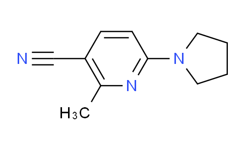 CAS No. 1355191-36-4, 2-Methyl-6-(pyrrolidin-1-yl)nicotinonitrile