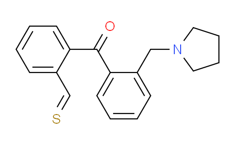 CAS No. 898774-38-4, 2-Pyrrolidinomethyl-2'-thiomethylbenzophenone
