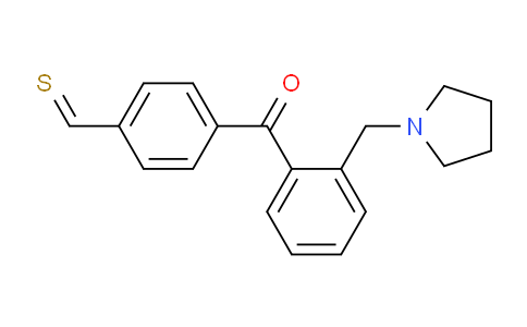 CAS No. 898774-41-9, 2-Pyrrolidinomethyl-4'-thiomethylbenzophenone
