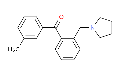 CAS No. 898774-05-5, 3'-Methyl-2-pyrrolidinomethyl benzophenone