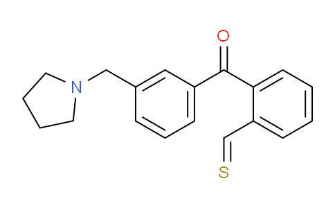 CAS No. 898770-10-0, 3'-Pyrrolidinomethyl-2-thiomethylbenzophenone