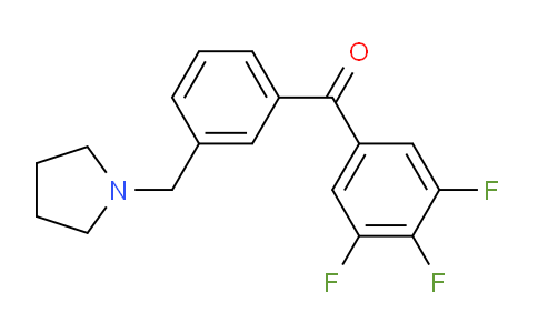 CAS No. 898770-92-8, 3'-Pyrrolidinomethyl-3,4,5-trifluorobenzophenone