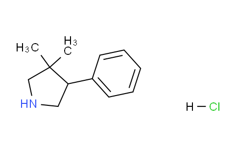 CAS No. 1423034-41-6, 3,3-Dimethyl-4-phenylpyrrolidine hydrochloride