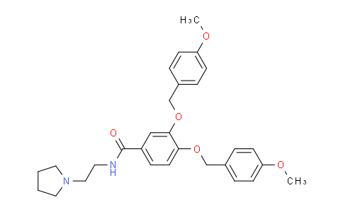 CAS No. 1225208-49-0, 3,4-Bis((4-methoxybenzyl)oxy)-N-(2-(pyrrolidin-1-yl)ethyl)benzamide