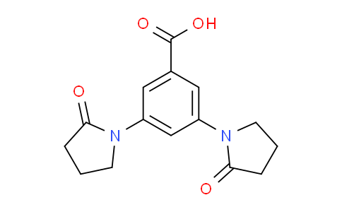 CAS No. 537657-84-4, 3,5-Bis(2-oxopyrrolidin-1-yl)benzoic acid