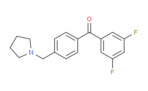 MC666658 | 898776-93-7 | 3,5-Difluoro-4'-pyrrolidinomethyl benzophenone