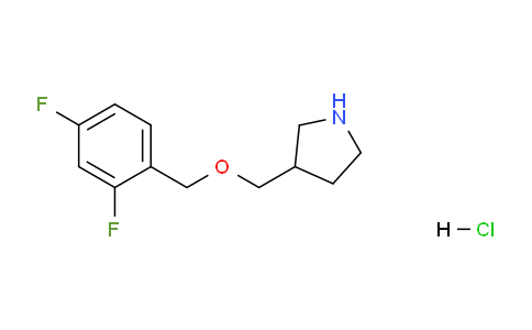CAS No. 1219976-55-2, 3-(((2,4-Difluorobenzyl)oxy)methyl)pyrrolidine hydrochloride