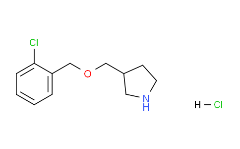 CAS No. 1220028-91-0, 3-(((2-Chlorobenzyl)oxy)methyl)pyrrolidine hydrochloride