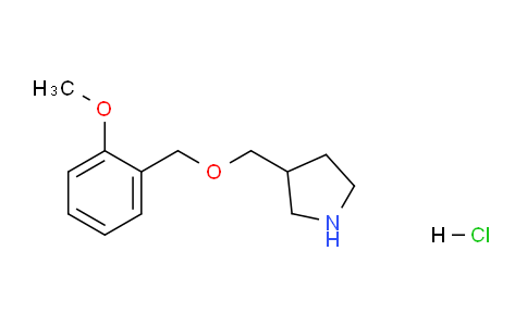 CAS No. 1220036-77-0, 3-(((2-Methoxybenzyl)oxy)methyl)pyrrolidine hydrochloride