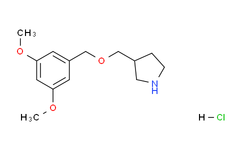 CAS No. 1219964-68-7, 3-(((3,5-Dimethoxybenzyl)oxy)methyl)pyrrolidine hydrochloride