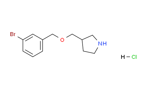 CAS No. 1220038-14-1, 3-(((3-Bromobenzyl)oxy)methyl)pyrrolidine hydrochloride