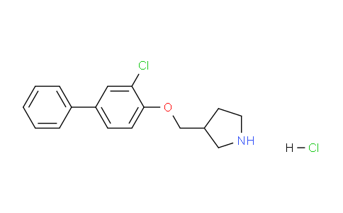 CAS No. 1219967-53-9, 3-(((3-Chloro-[1,1'-biphenyl]-4-yl)oxy)methyl)pyrrolidine hydrochloride