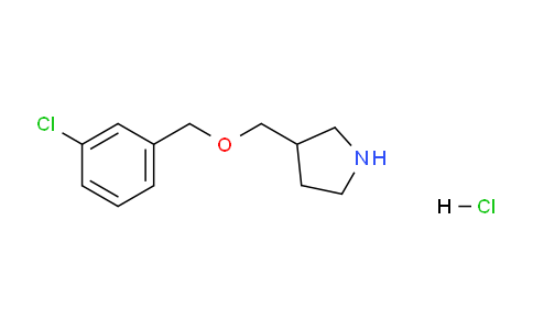 CAS No. 1219980-03-6, 3-(((3-Chlorobenzyl)oxy)methyl)pyrrolidine hydrochloride