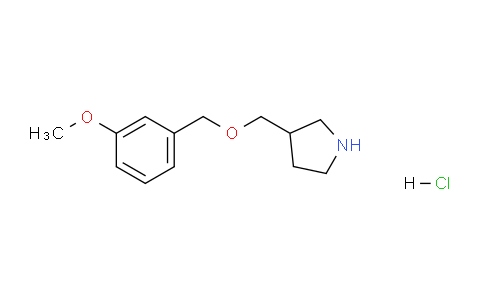 CAS No. 1220032-48-3, 3-(((3-Methoxybenzyl)oxy)methyl)pyrrolidine hydrochloride