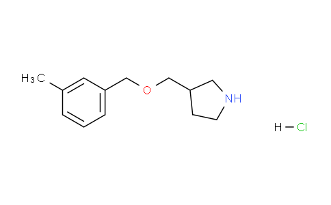 CAS No. 1220031-56-0, 3-(((3-Methylbenzyl)oxy)methyl)pyrrolidine hydrochloride