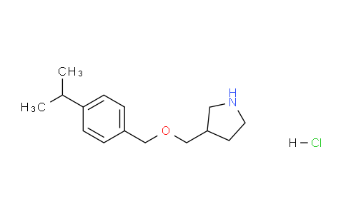 CAS No. 1219949-14-0, 3-(((4-Isopropylbenzyl)oxy)methyl)pyrrolidine hydrochloride