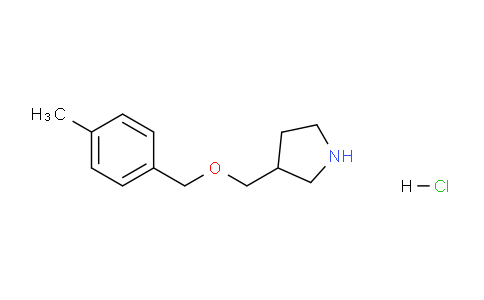 CAS No. 1219971-92-2, 3-(((4-Methylbenzyl)oxy)methyl)pyrrolidine hydrochloride