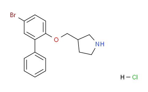 CAS No. 1219963-97-9, 3-(((5-Bromo-[1,1'-biphenyl]-2-yl)oxy)methyl)pyrrolidine hydrochloride