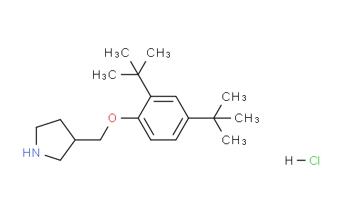 CAS No. 1219979-14-2, 3-((2,4-Di-tert-butylphenoxy)methyl)pyrrolidine hydrochloride