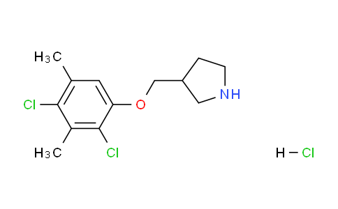 CAS No. 1220032-40-5, 3-((2,4-Dichloro-3,5-dimethylphenoxy)methyl)pyrrolidine hydrochloride