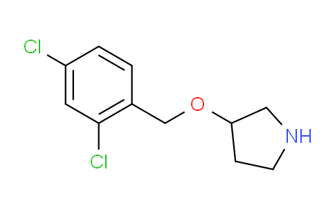 CAS No. 1216252-62-8, 3-((2,4-Dichlorobenzyl)oxy)pyrrolidine