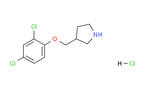 CAS No. 1219949-21-9, 3-((2,4-Dichlorophenoxy)methyl)pyrrolidine hydrochloride